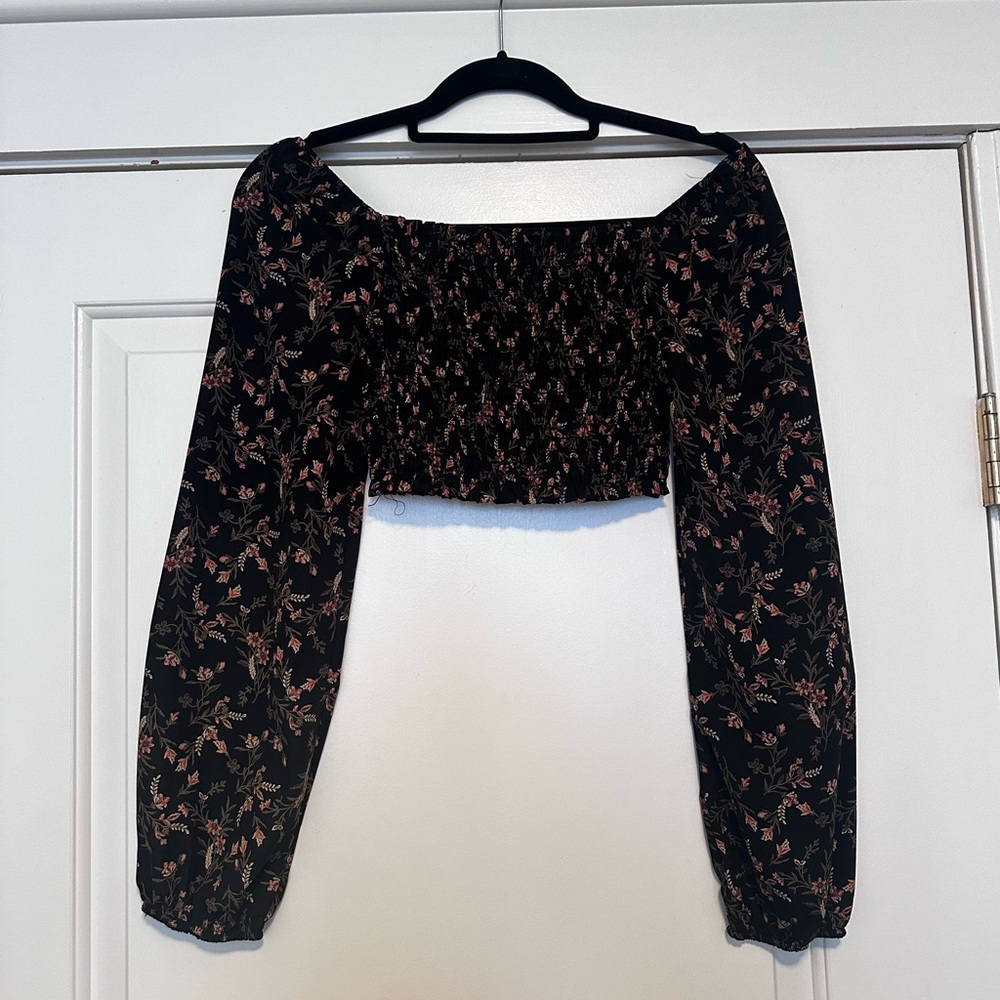 Off the shoulder floral top - Picture 3 of 4